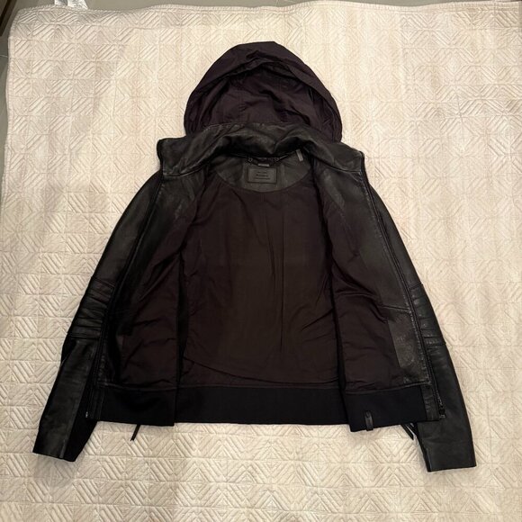 Classic Black Leather Jacket,  Rudsak, US S - Picture 6 of 7